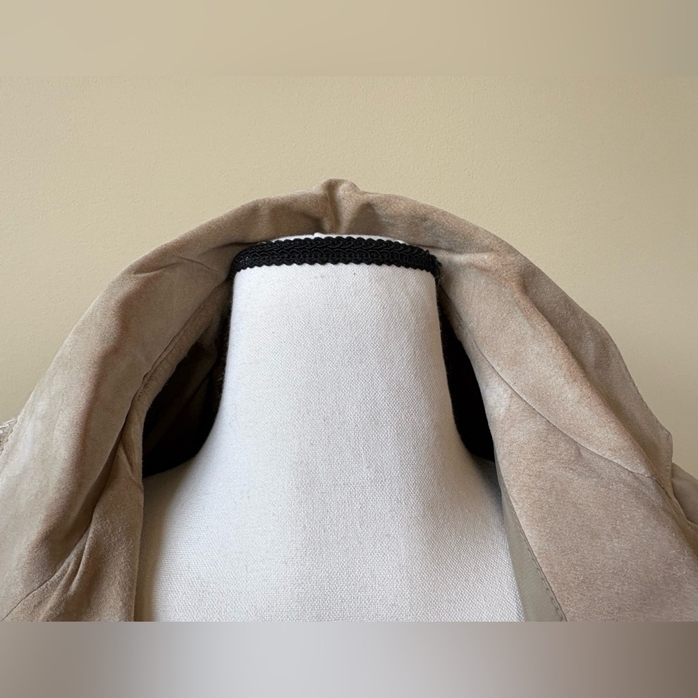 Wilson Leather - Pelle Studio - Genuine Suede Trench Coat - Size 1X - Picture 14 of 15